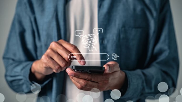 Citizen using a online self-service portal instead of calling municipal office staff