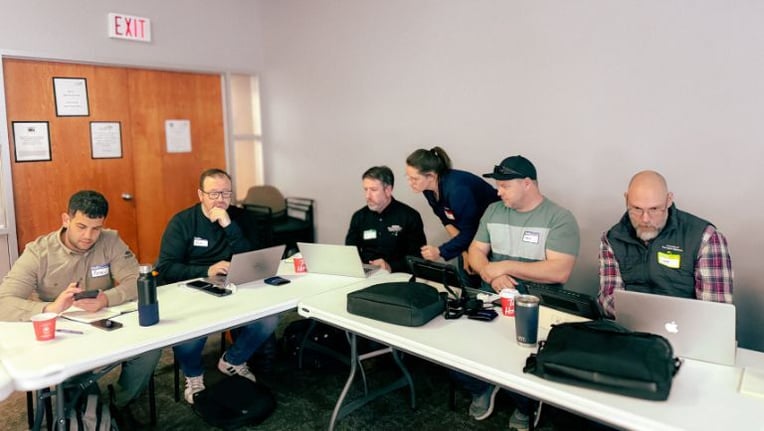 Customer success team member working with local government users